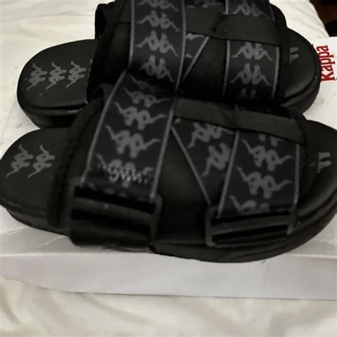Kappa slides don’t fit me they’re in good... - Depop