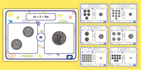 Australian Money Equivalent Values Posters - Twinkl