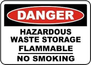 PVC Waterproof Sticker Signage | Danger Hazardous Waste Storage Sticker ...