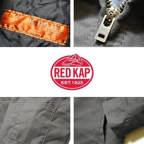 1点物 レッドキャップRED KAPキルト裏地ワークジャケット古着MメンズLレディースOKアメカジ90sストリート/スポーツMix茶メキシコ製 ...