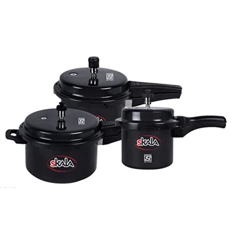 Buy Skala Hard Anodized | Combo Pack Of 5 ltr Pressure Cooker + 3 ltr ...