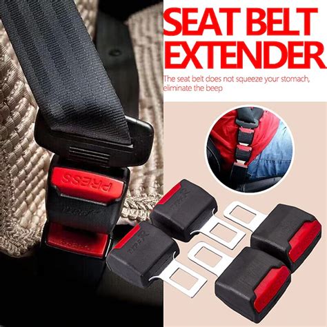 2 Pack Car Seat Belt Clip Extension Plug Seat Belt Extenders for Cars ...