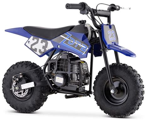 Buy GBmoto Blue 50cc Kids Dirt Bike, Kids Pit Bike, 2-Stroke Dirt Bike ...