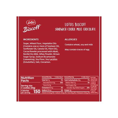 Buy Lotus Biscoff Sandwich Cookies, Milk Chocolate Cream, 15 Cookies ...
