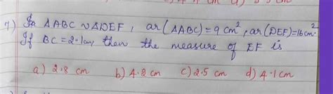 pls answer this class 10th...Triangles chapter - Brainly.in