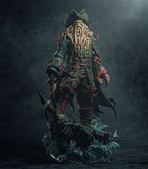 Buy Davy Jones Pirates STL 3D Print File | 3D Printable File | Pirates ...