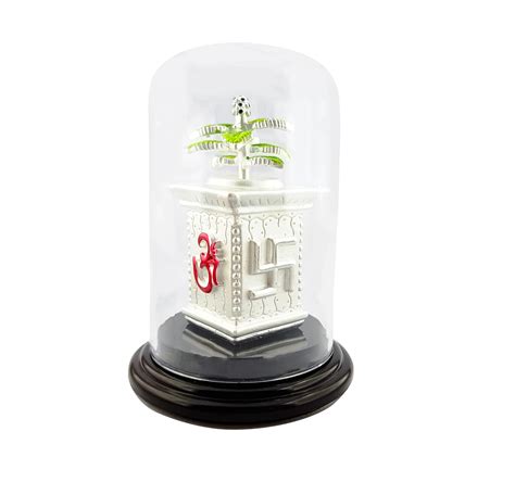 Silverspot Jewel 999 Pure Silver Tulsi Beautiful Idol with acrylic Base ...