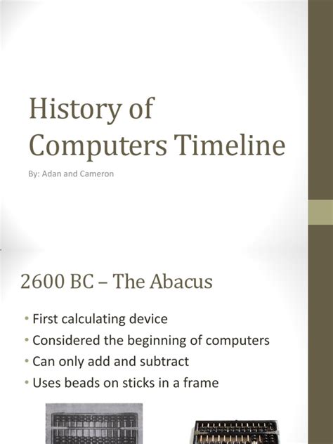 Basic Computer Timeline 的图像结果