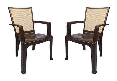 Nilkamal Mid Back Chair with Arm CHR2226 | Chair for Living Room, Bed ...