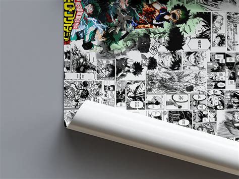 Deku Manga Panel Compilation Poster - My Hero Academia – Weebshop