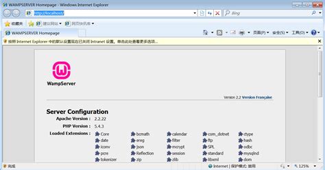 WampServer Configuration 的图像结果