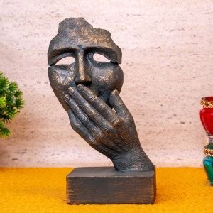 TIED RIBBONS Human Face Showpiece Sculpture Figurine for Office ...