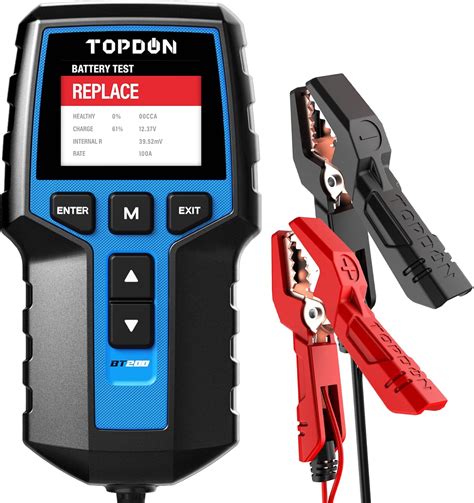 Amazon.fr : Testeur de batterie TOPDON BT200 12V 24V testeur batterie voiture Test de Lancement ...