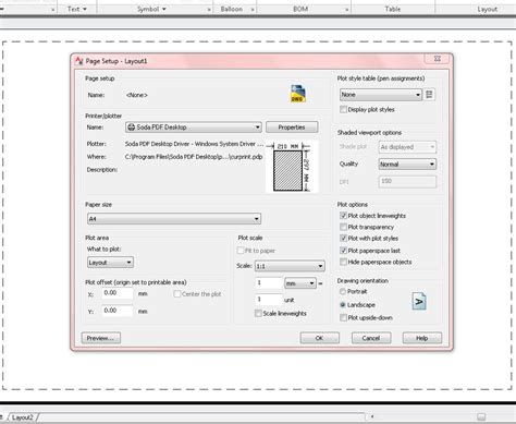 AutoCAD Page Setup Command 的图像结果