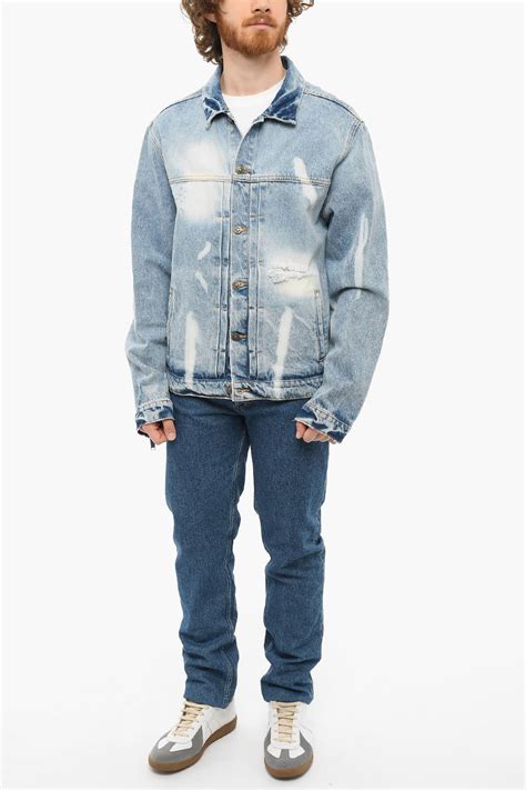 424 Distressed Denim Jacket men - Glamood Outlet