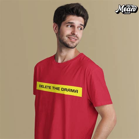 Delete the Drama - Men's T-shirt – The Mean Indian Store