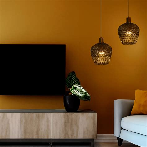 Roshan Smoke LED Pendant Light for Modern Lamps | Light & Living