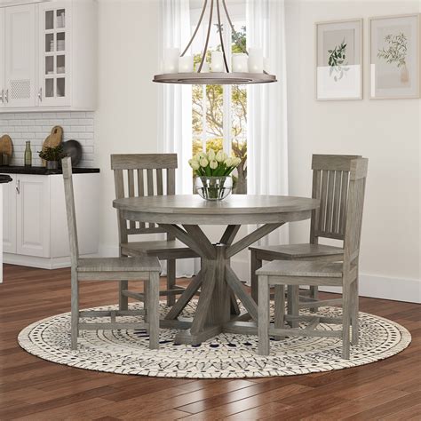 4 Seat Round Kitchen Table for Modern Dining