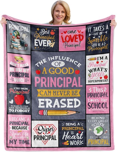 Amazon.com: AICLIV Principal Blanket 60"X50", Principal Gifts for Women ...