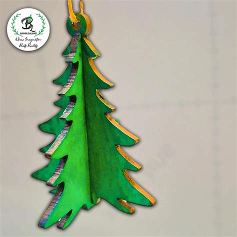 MDF Christmas Tree Hanging For Christmas Decoration - Bambusaland