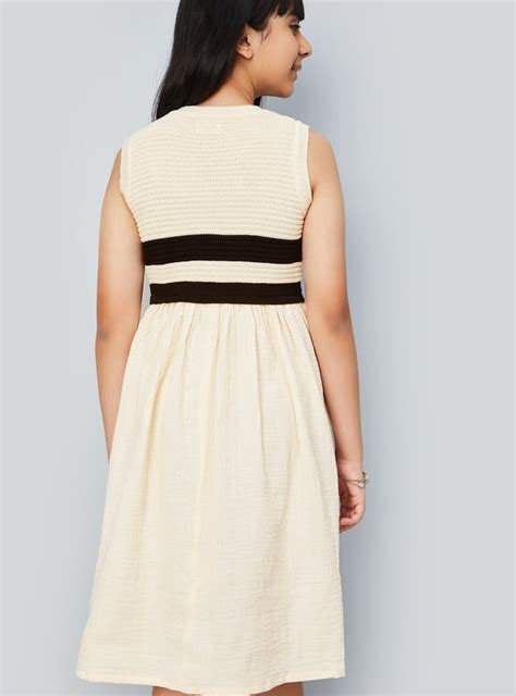 Buy Girls Crochet Fit and Flare Dress Online at just Rs. 899.0 ...