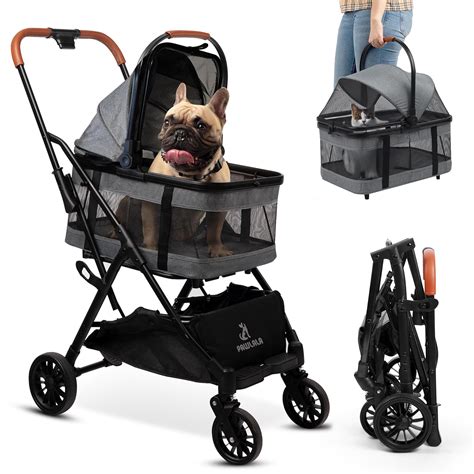 Amazon.com: Pet Stroller with Detachable Carrier - Ideal for Small to ...