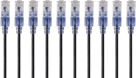 Monoprice Cat6a Ethernet Patch Cable 10 Pack Snagless Rj45 550mhz ...
