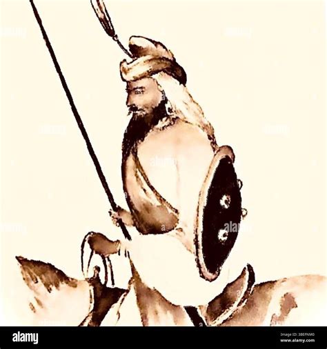 A depiction of Sikh Warriors from around 1840, showing their ...