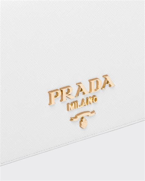 White Saffiano Leather Mini Bag | PRADA