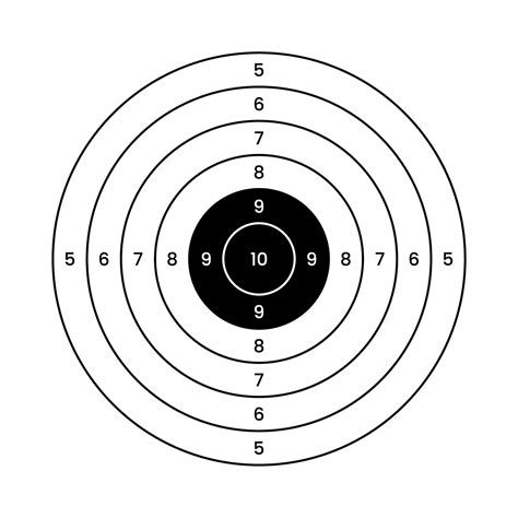 Shooting range paper targets. 28576354 Vector Art at Vecteezy