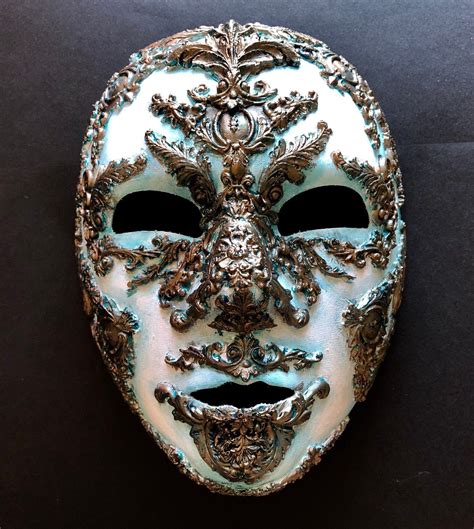 Tarnished Copper Venetian Carnival Full Face Mask by maskupmasks on ...