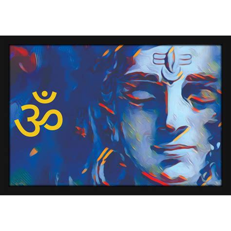 Mad Masters Lord Shiva Hindu God Shiv Bhagwan Painting Hanging Photo ...