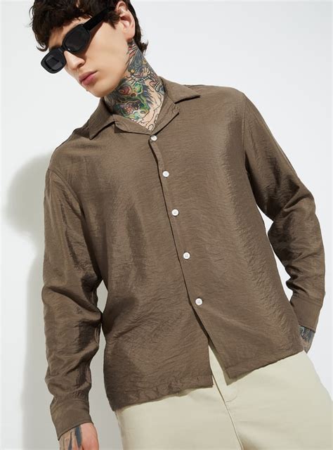 Buy URB_N Men Textured Relaxed Fit Shirt Online at just Rs. 999.0 ...