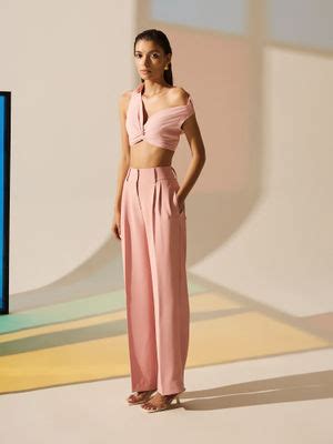 Buy The Dapper Lady Rosewater Pleated Pants - Pink Online