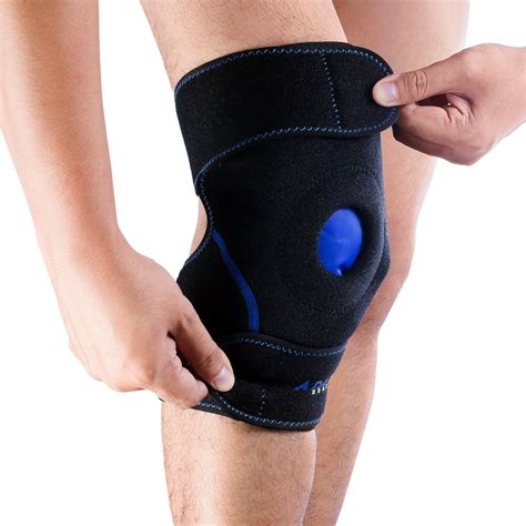 Elbow / Knee Brace Support with Gel Ice Pack for Hot and Cold Therapy ...