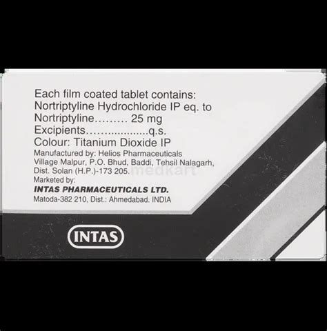 Buy Nortimer 25mg Tablet 10s Online at Best Price | Medkart