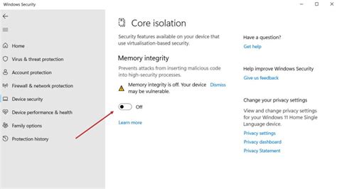 Image result for How to Enable Memory Integrity