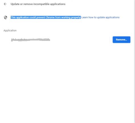 Image result for Google Chrome Incompatible Program Error