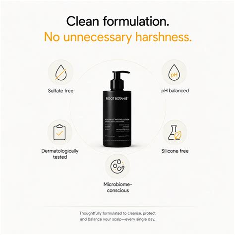 Anti-Pollution Dandruff shampoo, for Pollution defense | Root Botanie ...