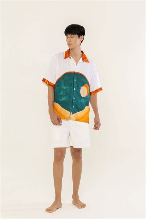 Tizzi Swimwear Arc Shirt: Luxury Men Beachwear & Swimwear in India