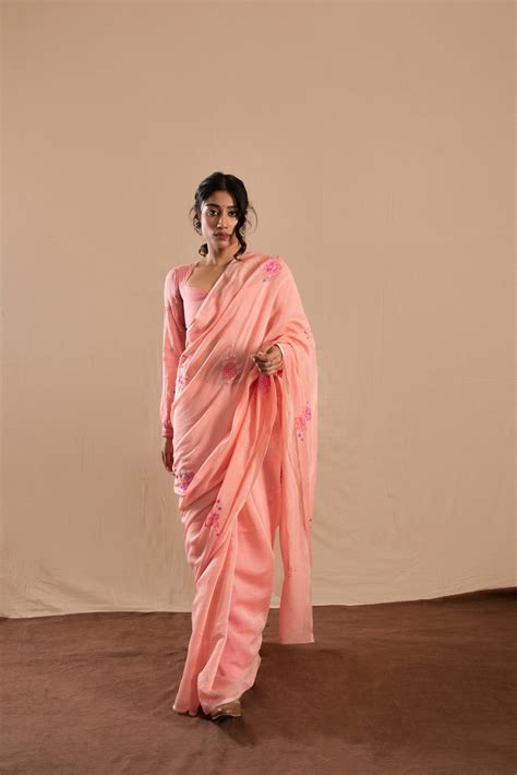 Gulmohar Chanderi Sari