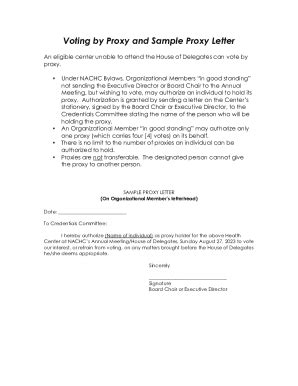 Proxy Voting Letter Example 的图像结果