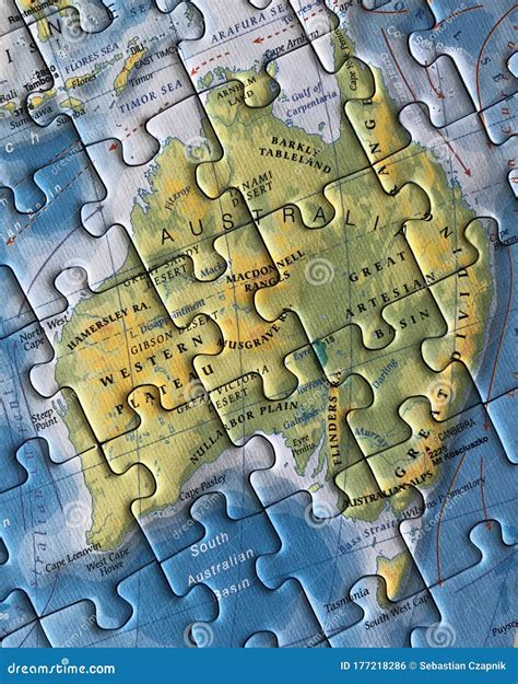 World Map As a Jigsaw Puzzle. Australia Editorial Photo - Image of physical, geography: 177218286