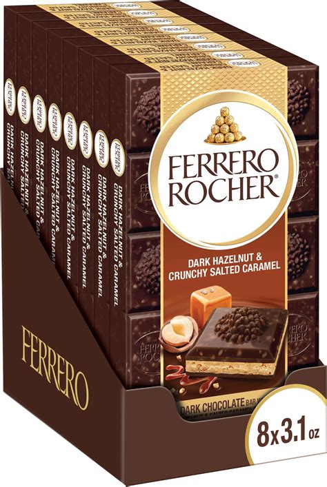 Amazon.com : FERRERO ROCHER White Chocolate Tablet with Hazelnut ...