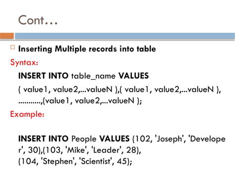 Image result for SQL Data Manipulation Language Commands