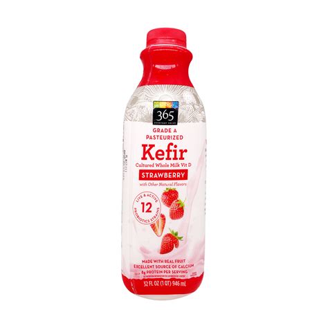 365 EVERYDAY VALUE® Strawberry Whole Milk Kefir, 32 fl oz | Wholefoods ...