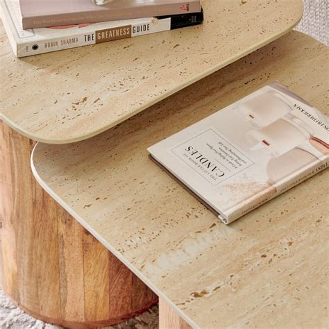 Buy Corian Ceramic Top Nest of 2 Tables - Brown from Home Centre at ...