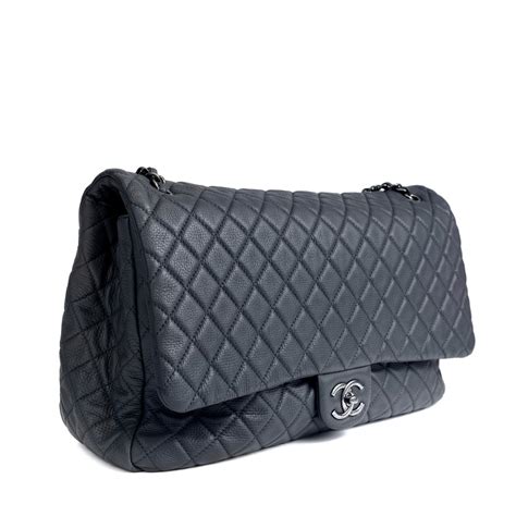 Chanel Navy XXL Classic Travel Flap Bag For Sale at 1stDibs | chanel travel bag, chanel xxl ...