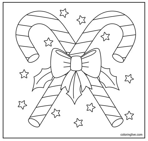 Coloring Pages Candy Cane