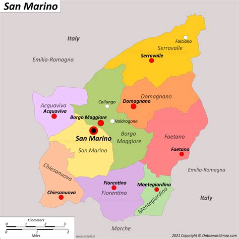 San Marino Map | Detailed Maps of Most Serene Republic of San Marino